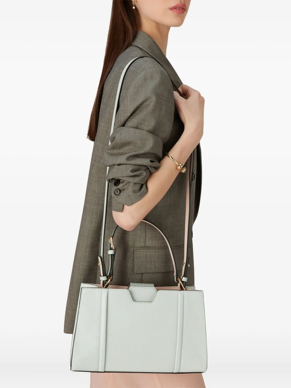 Furla Riva M shopper met gespdetail - Grijs