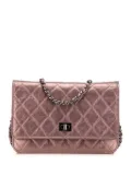 CHANEL Pre-Owned 2008-2009 Reissue 2.55 Quilted Metallic Aged Calfskin Wallet on Chain handbag - PINK