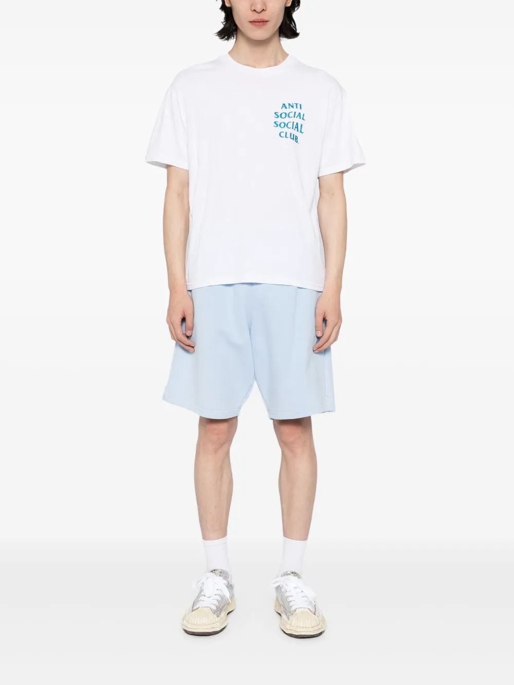 Anti Social Social Club Mind Games T-shirt met glitters - Wit