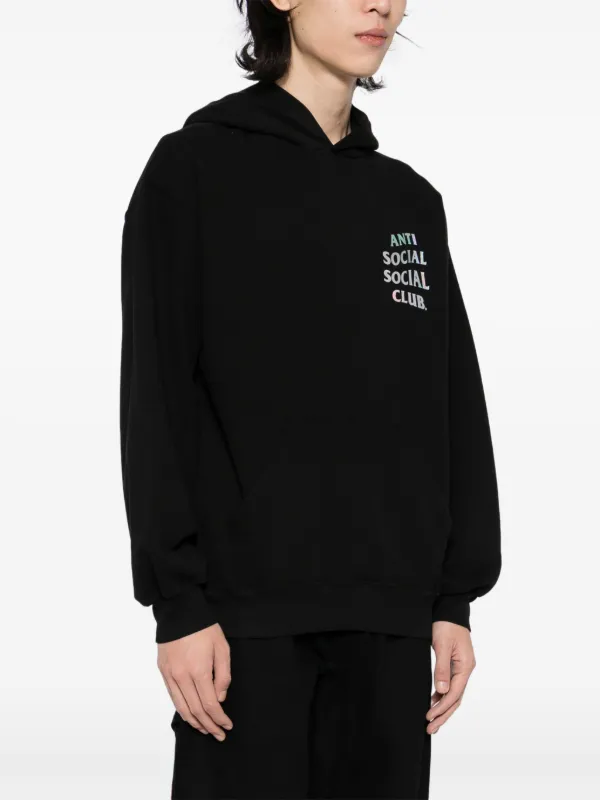 ★ ANTI SOCIAL SOCIAL CLUB★ Get Weird Hologram Hoodie TI25 Anti Social Social Club Get Weird Hologram Hoodie | Black
