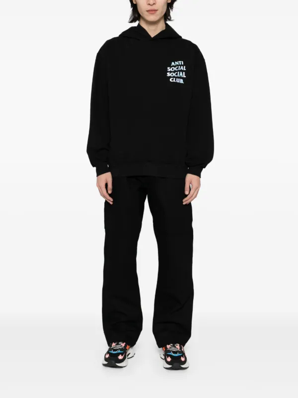 Anti Social Social Club Get Weird Hologram Hoodie | Black