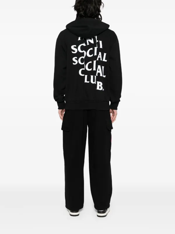 Anti Social Social Club Sliced Mind Games Hoodie | Black