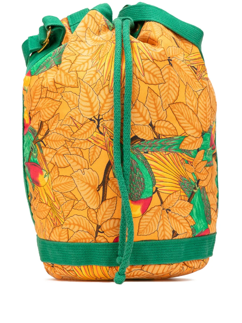 Hermès Pre-Owned 1990-2010 トワル レ ペロケ バケットバッグ - オレンジ Hermès Pre-Owned 1990-2010 トワル レ ペロケ バケットバッグ - オレンジ