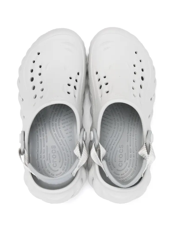 Crocs Echo Clogs | Grey | FARFETCH