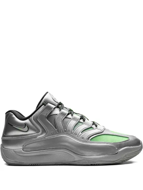Nike tenis KD 18 EYBL Metallic Silver/Green Strike/Dark Smoke Grey