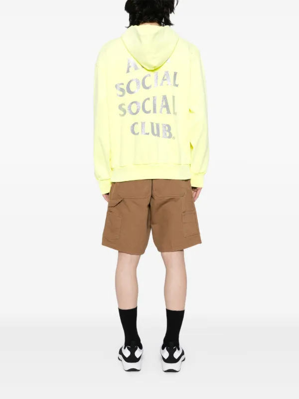 ★ ANTI SOCIAL SOCIAL CLUB★ Mind Game Glitter Hoodie Yello Anti Social Social Club Mind Games Glitter Hoodie | Yellow