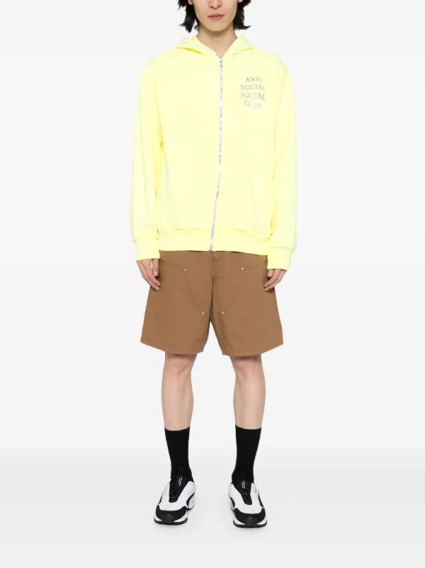 ★ ANTI SOCIAL SOCIAL CLUB★ Mind Game Glitter Hoodie Yello Anti Social Social Club Mind Games Glitter Hoodie | Yellow