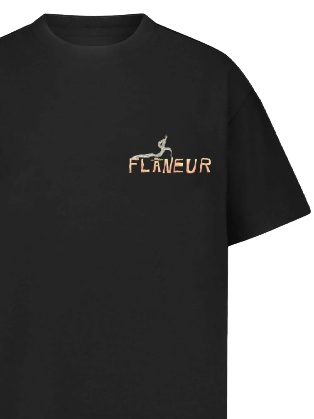 FLÂNEUR Passage Of Time T-shirt met print Zwart