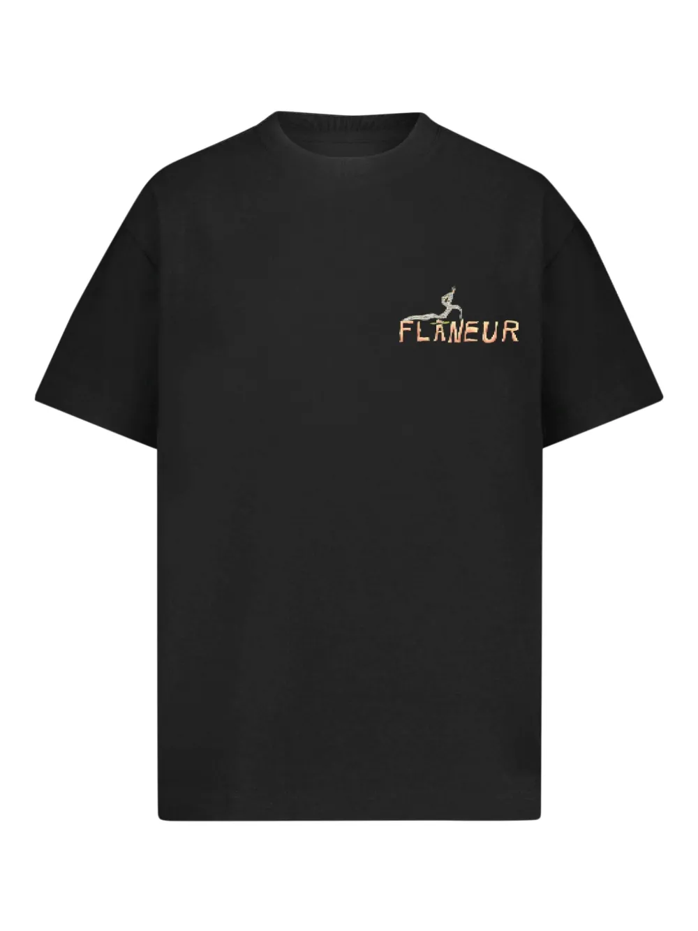 FLÂNEUR Passage Of Time Tシャツ - ブラック FLÂNEUR Passage Of Time Tシャツ - ブラック