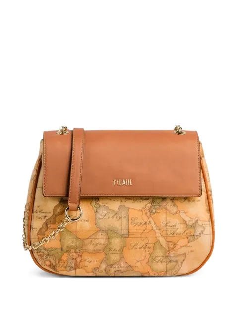 ALVIERO MARTINI 1° CLASSE bolsa de hombro con mapa estampado