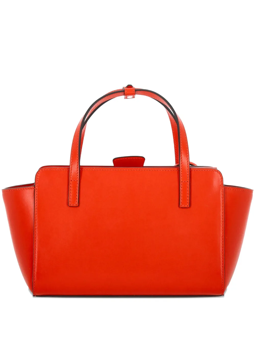 HIDESINS Leren shopper met logoprint - Rood