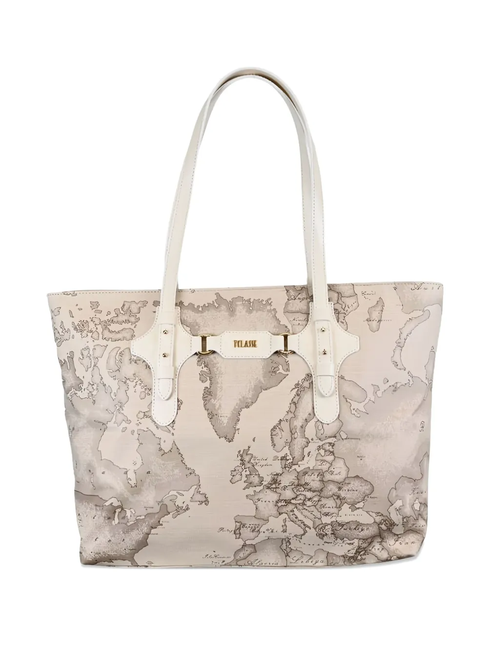 abstract-print tote bag