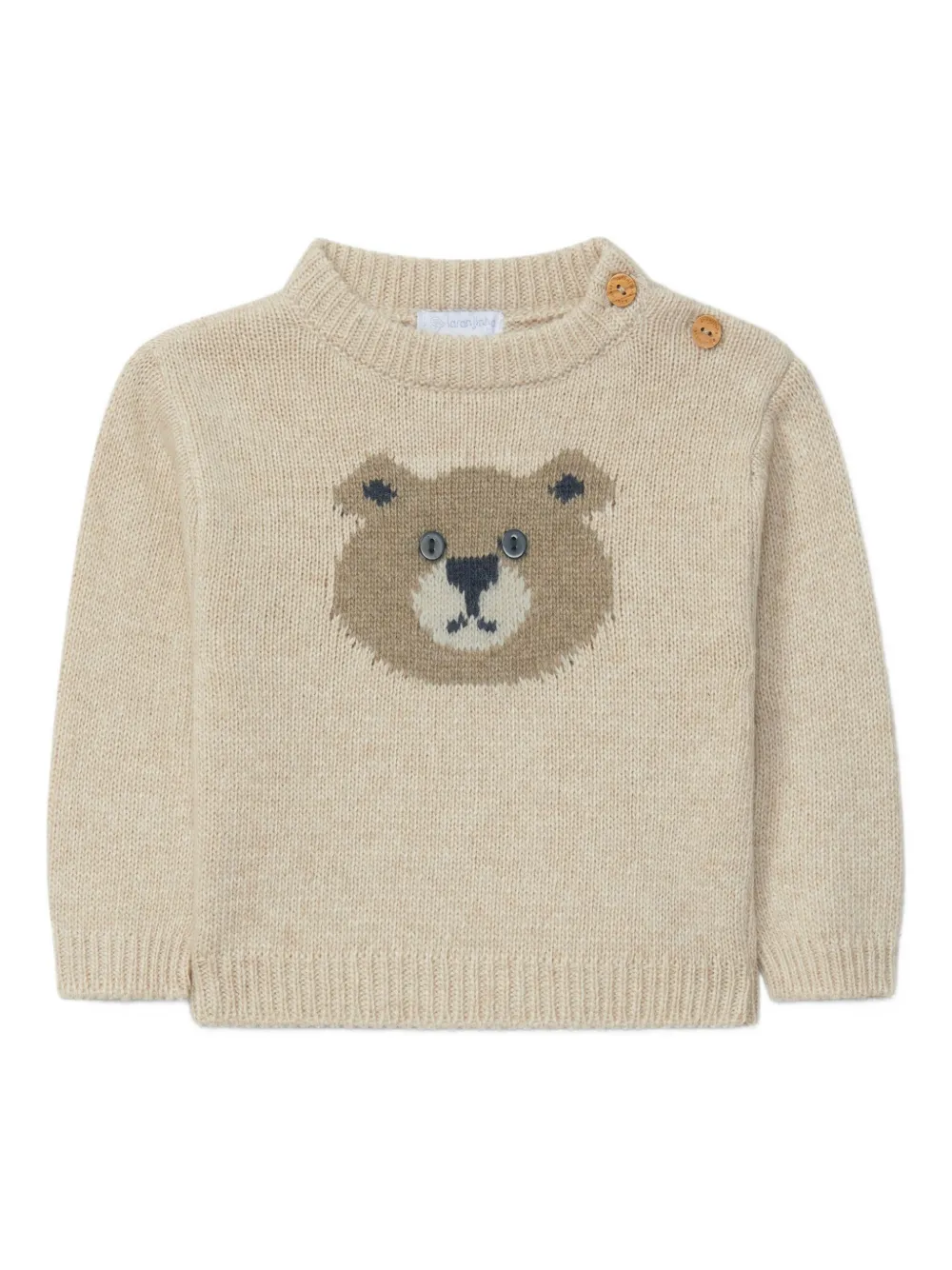 LARANJINHA bear-motif jumper - Toni neutri