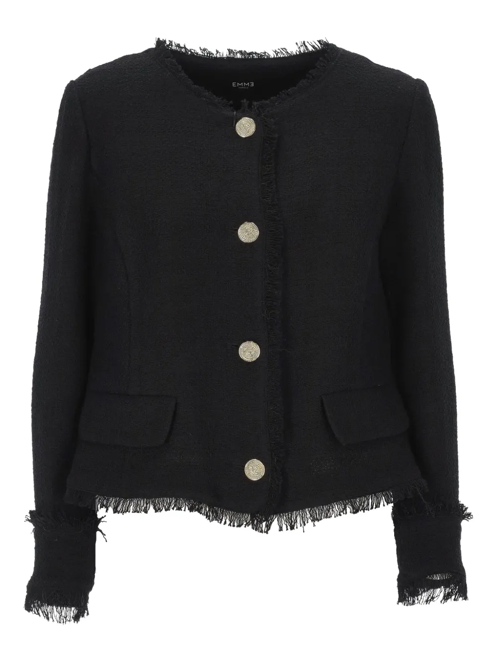 Marella tweed jacket Zwart