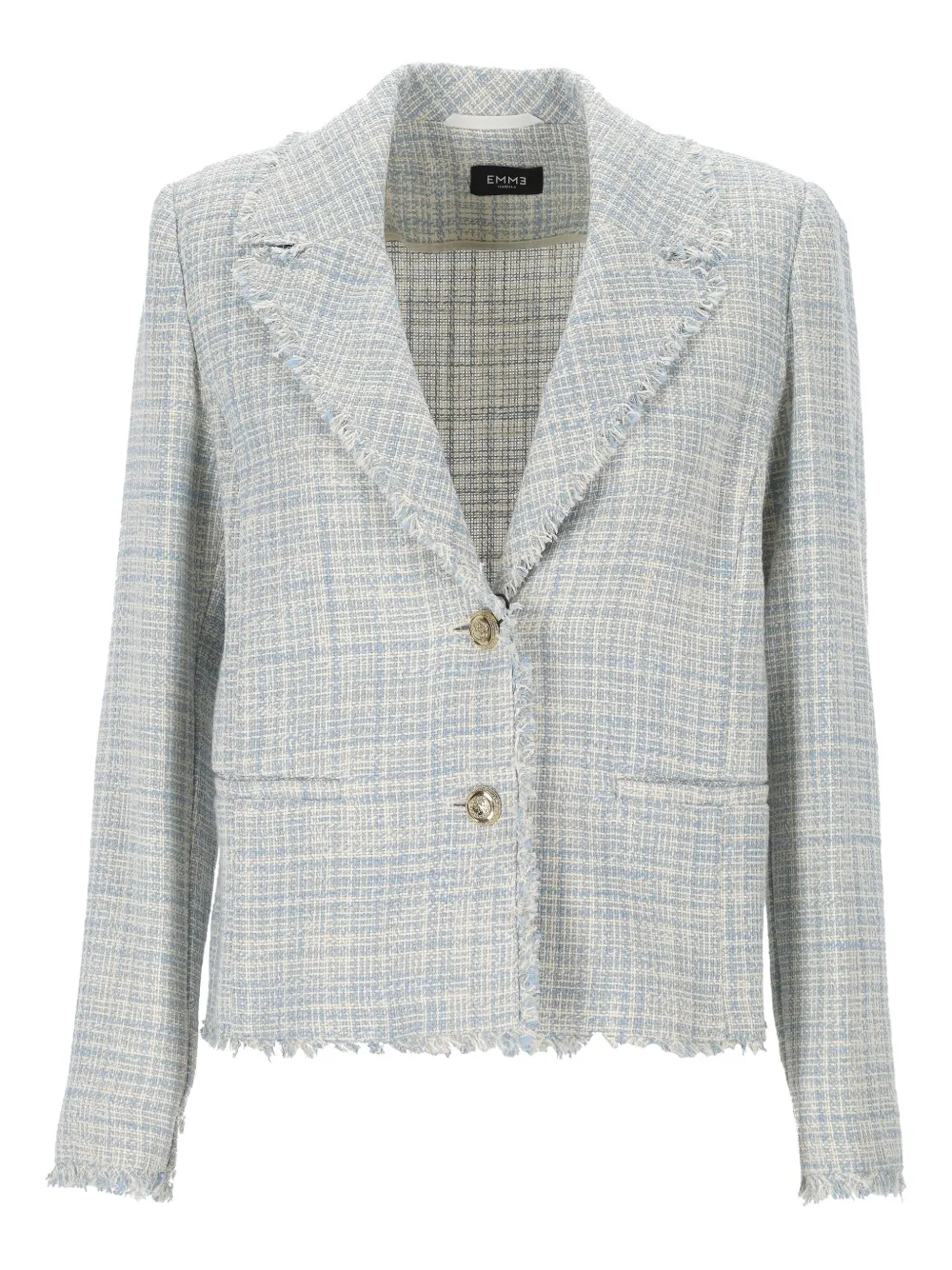 Marella tweed blazer Blauw