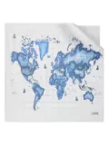 ALVIERO MARTINI 1° CLASSE Continents scarf - White