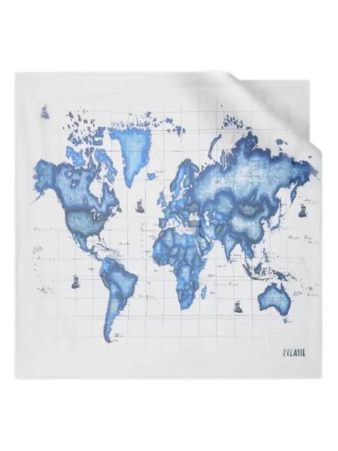 ALVIERO MARTINI 1° CLASSE Continents scarf