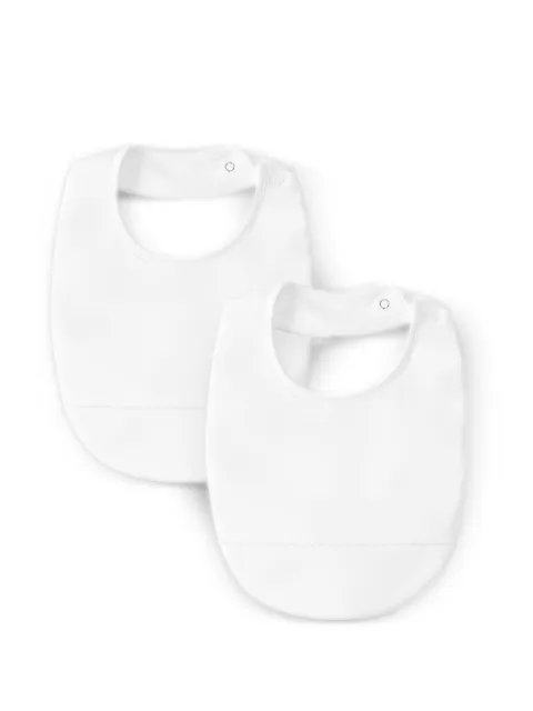 LARANJINHA lot de 2 bavoirs en coton