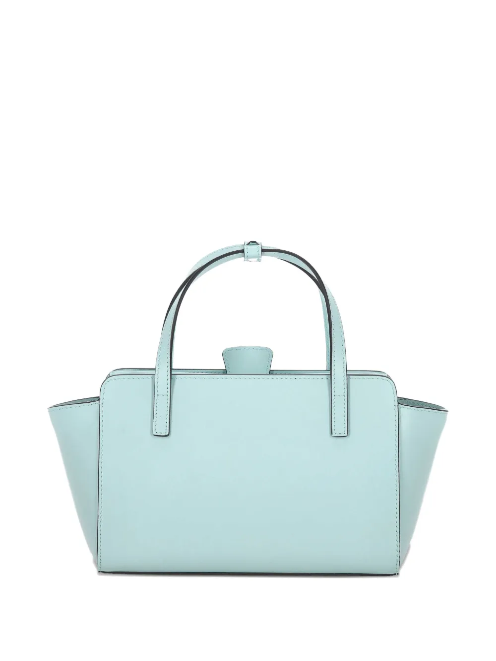 HIDESINS Leren shopper met logoprint - Blauw