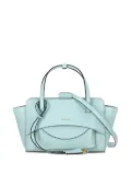 HIDESINS logo-lettering leather tote bag - Blue