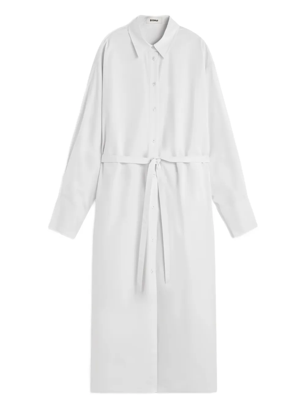 Ecoalf poplin midi dress Wit
