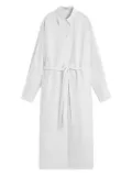 Ecoalf poplin midi dress - White