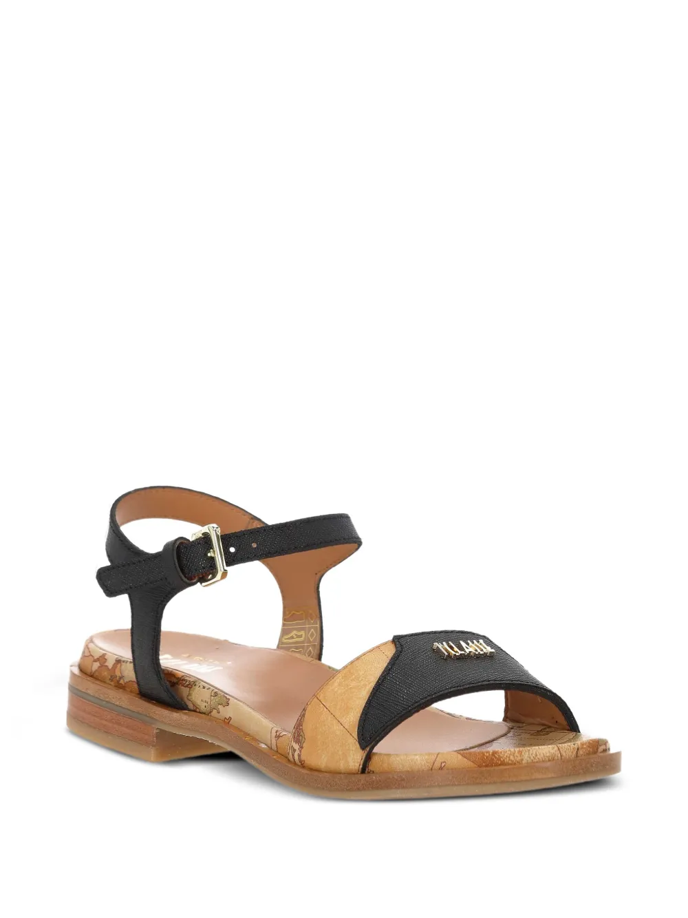 ALVIERO MARTINI 1° CLASSE panelled sandals Black