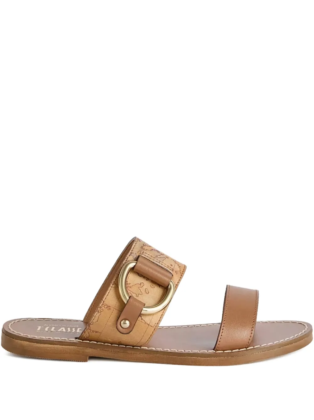 ALVIERO MARTINI 1° CLASSE printed sandals Brown