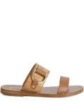 ALVIERO MARTINI 1° CLASSE printed sandals - Brown