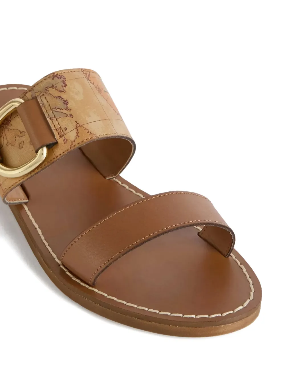 ALVIERO MARTINI 1° CLASSE printed sandals Brown