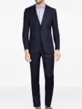 Cavalli Class wool slim suit - Blue