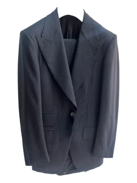 TOM FORD pinstripe peaked-lapel suit