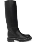 Proenza Schouler leather combat knee-high boots - Black