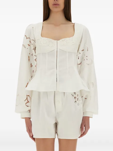 Marine Serre long sleeve top