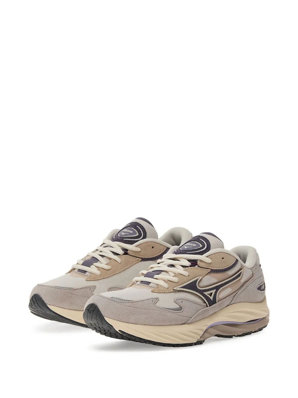 Mizuno Wave Rider panelled sneakers Neutrals