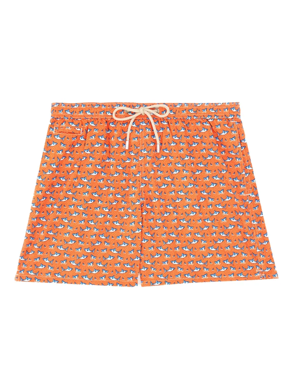 MC2 Saint Barth fish-print drawstring swim shorts Oranje