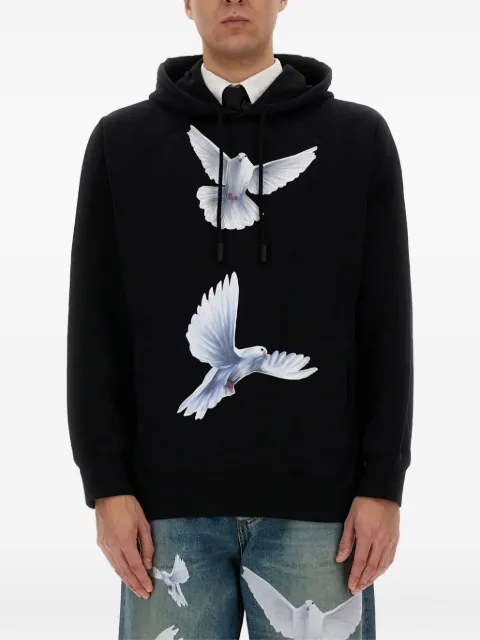 3PARADIS dove-print hoodie