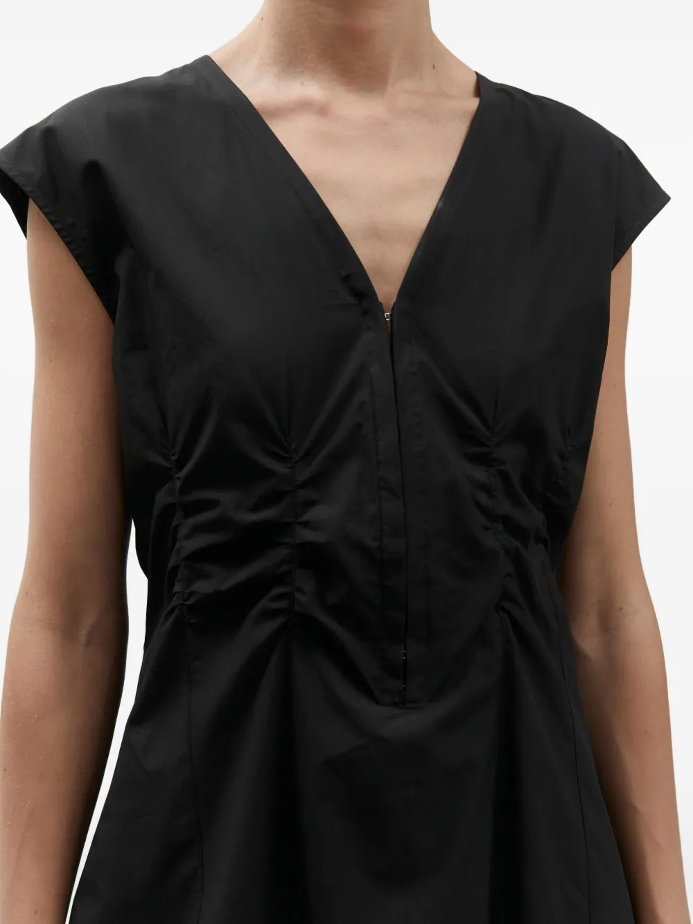 Alysi v-neck maxi dress Zwart