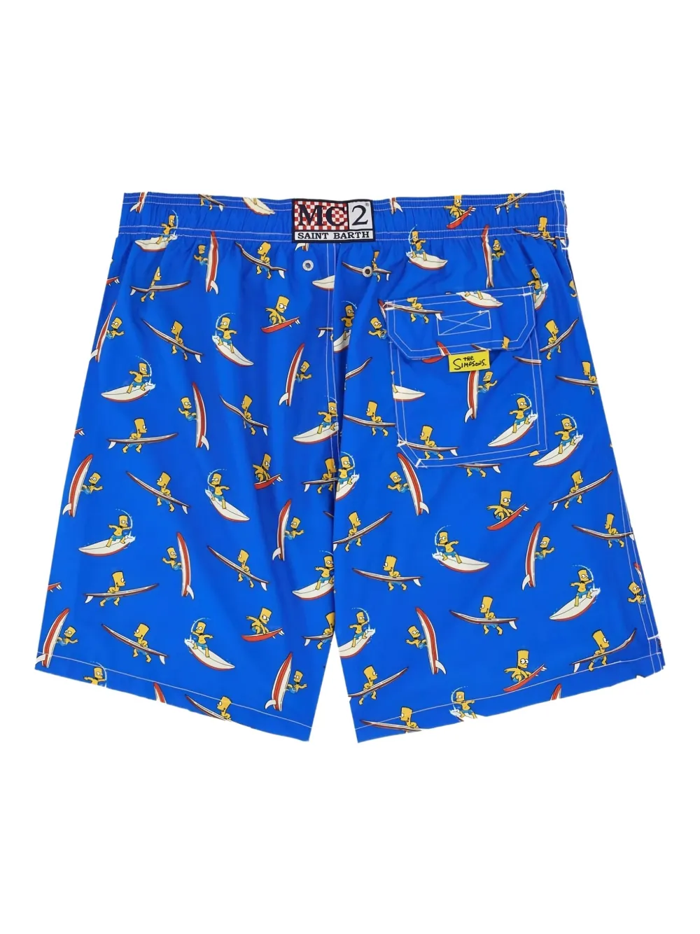 MC2 Saint Barth x The Simpsons patterned swim shorts Blauw