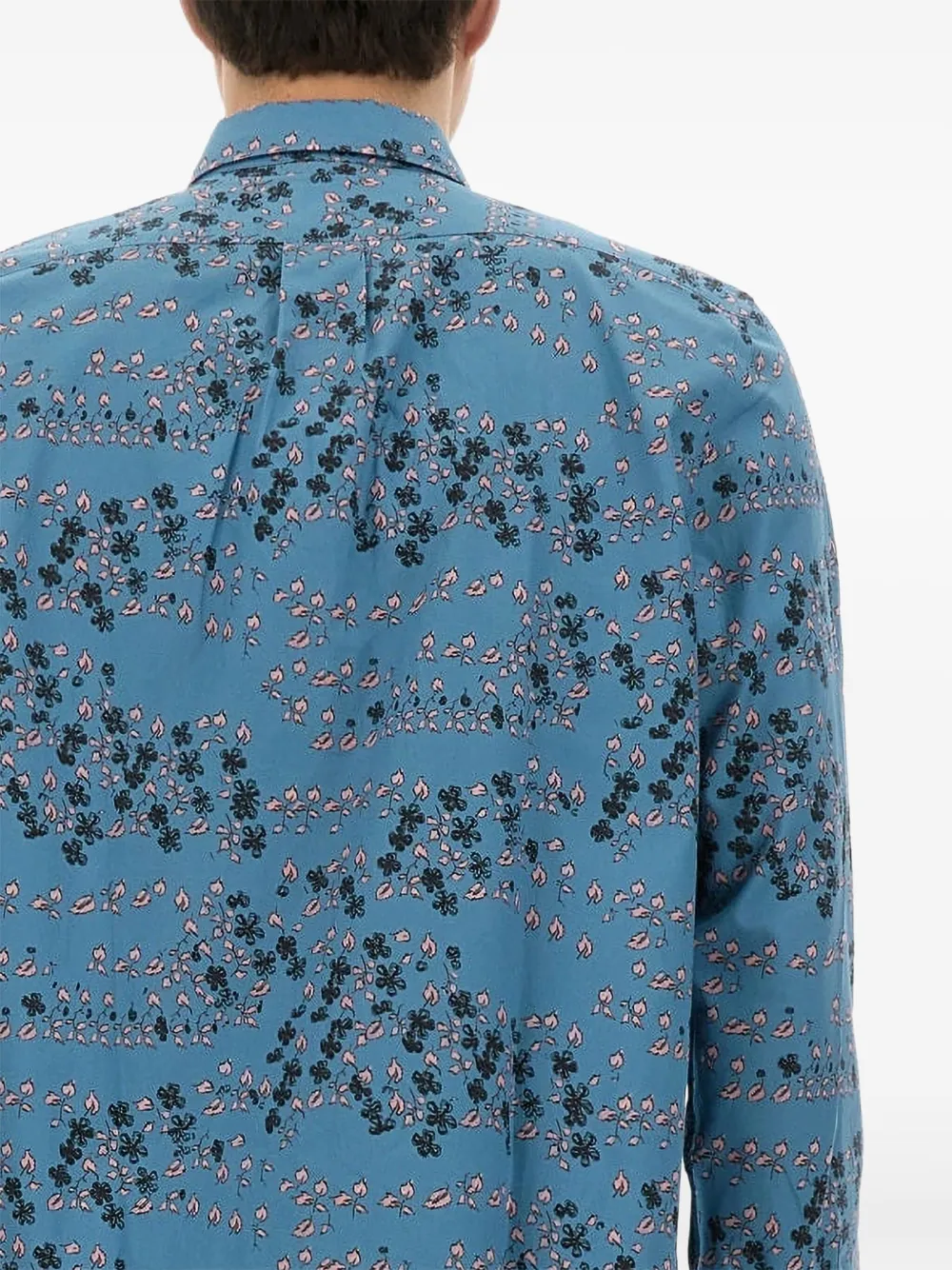 PS Paul Smith Overhemd met bloemenprint Blauw