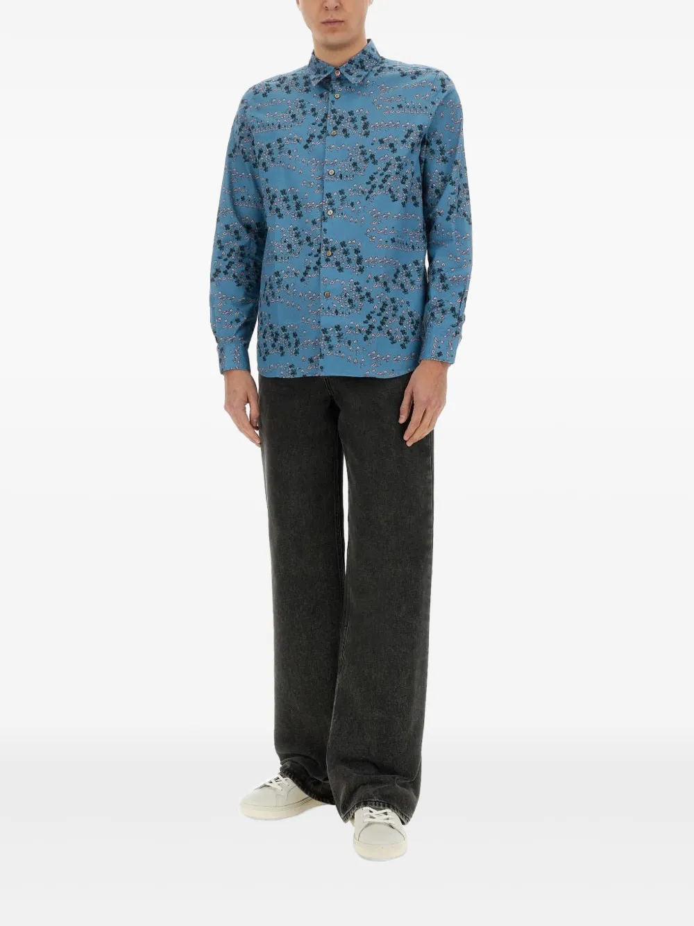PS Paul Smith floral shirt - Blauw
