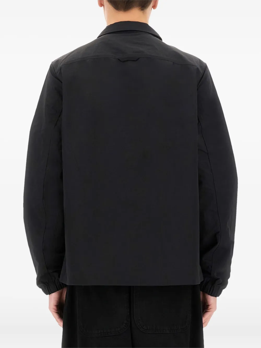 Fred Perry Shirtjack met geborduurd logo Zwart