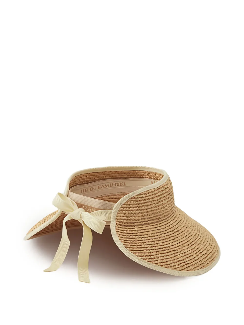 Helen Kaminski Mita raffia zonneklep - Beige