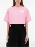 MSGM cropped T-shirt - Pink