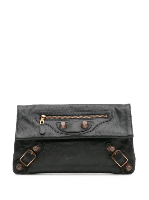 Balenciaga Pre-Owned 2005-2024 Lambskin Motocross Giant 21 Envelope clutch bag
