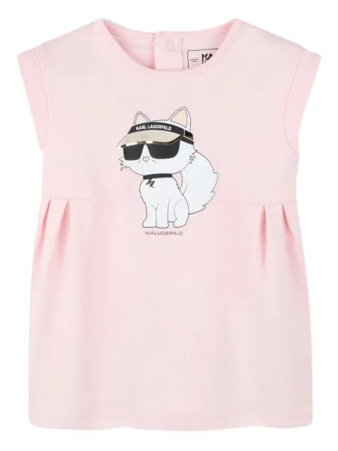 Karl Lagerfeld Kids فستان بطبعة 'تشوبيت'