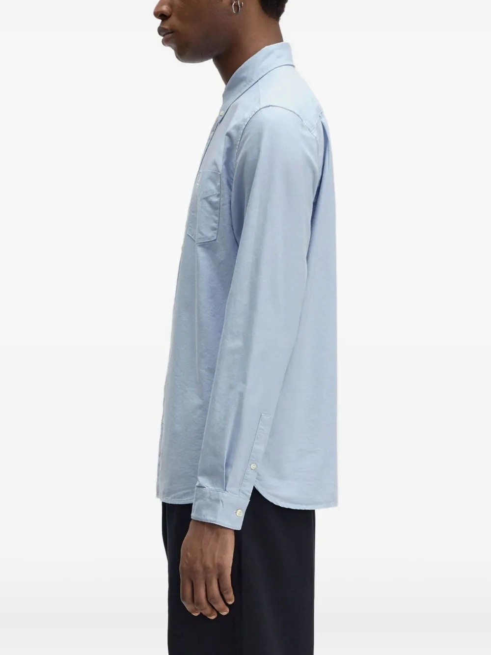 Fred Perry Overhemd met geborduurd logo Blauw