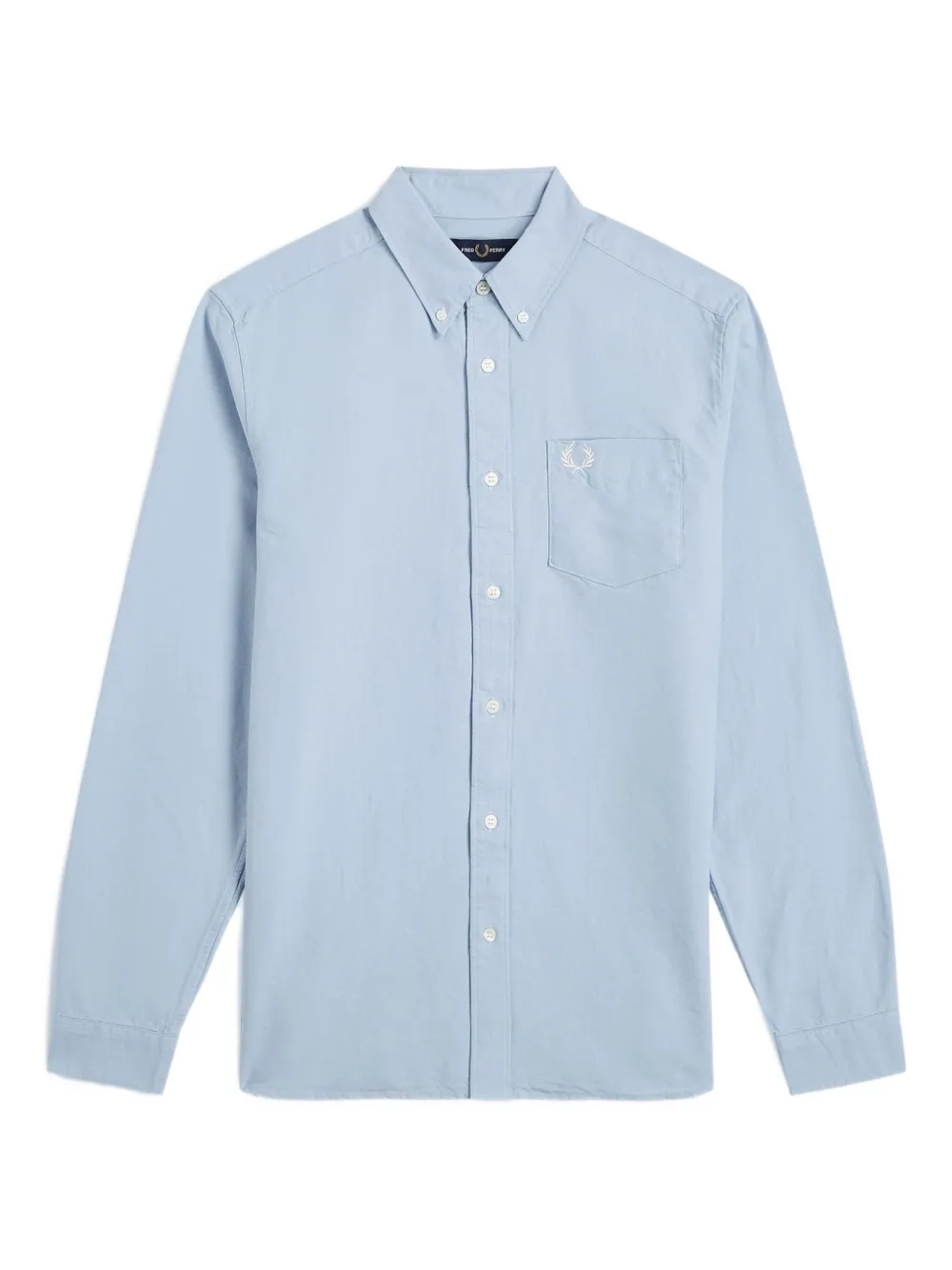 Fred Perry Overhemd met geborduurd logo Blauw
