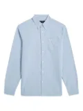 Fred Perry logo-embroidered button-down shirt - Blue