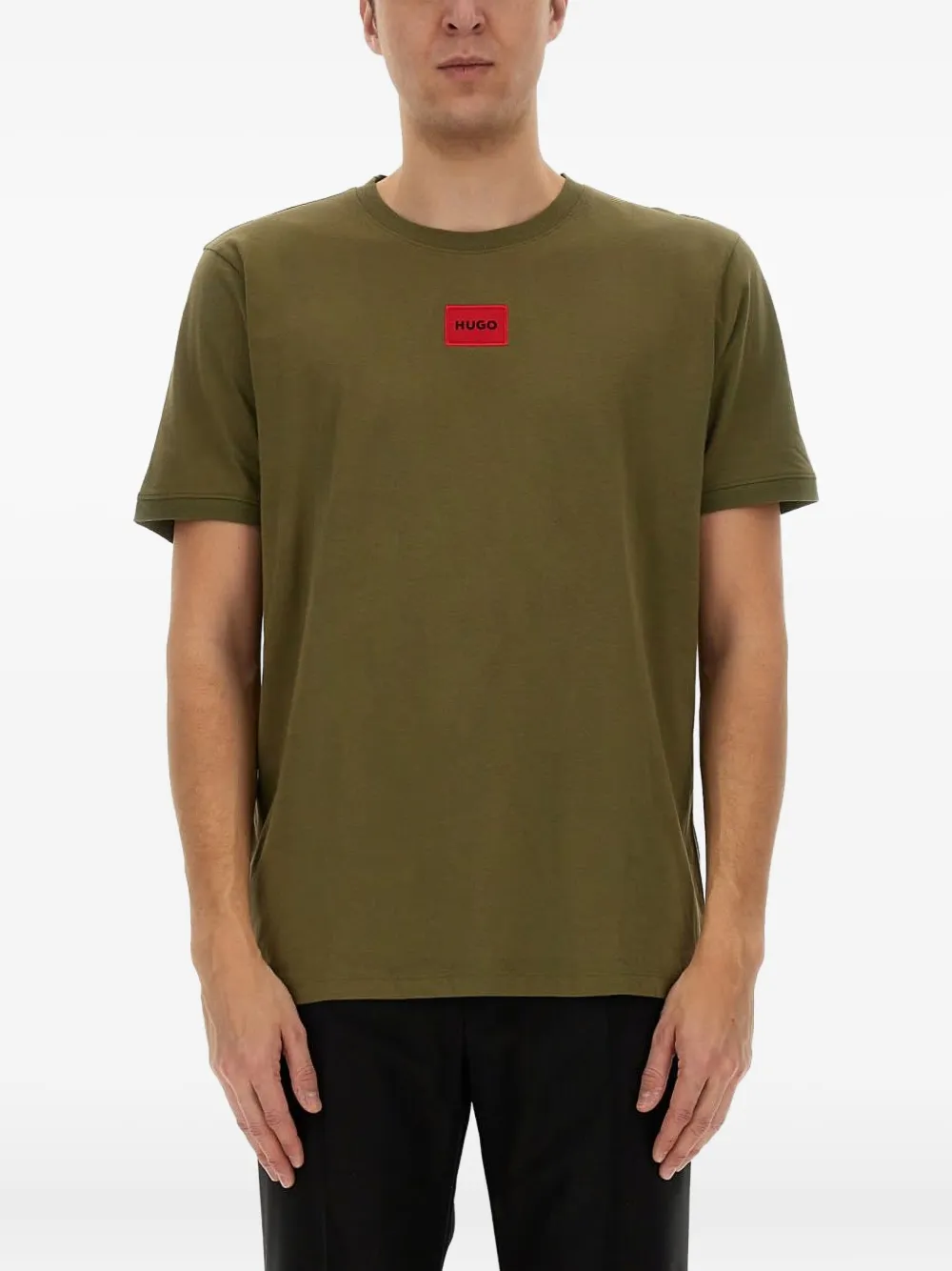 logo-patch crew-neck T-shirt